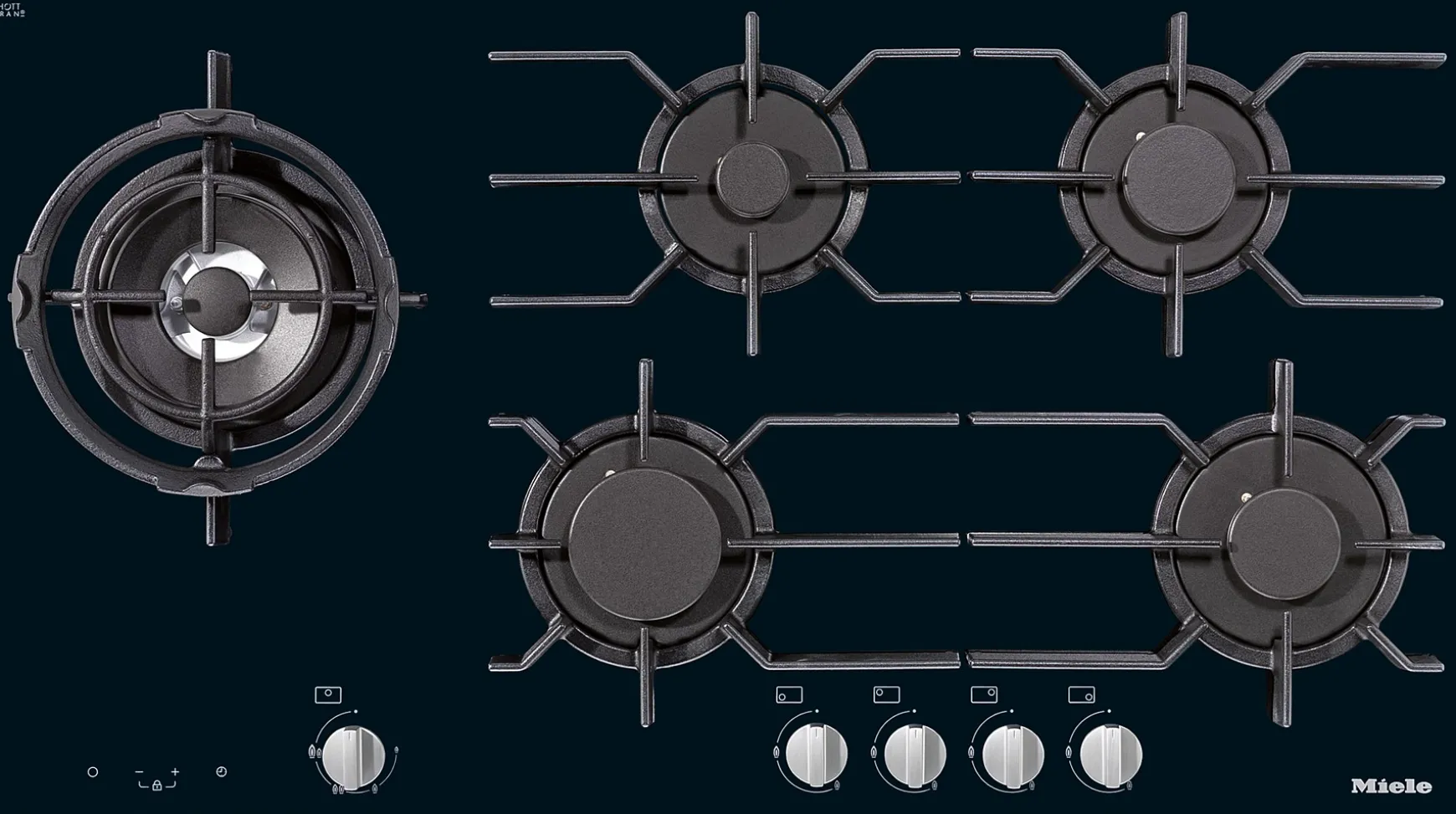 Miele Km 3054 G- Kochfelder