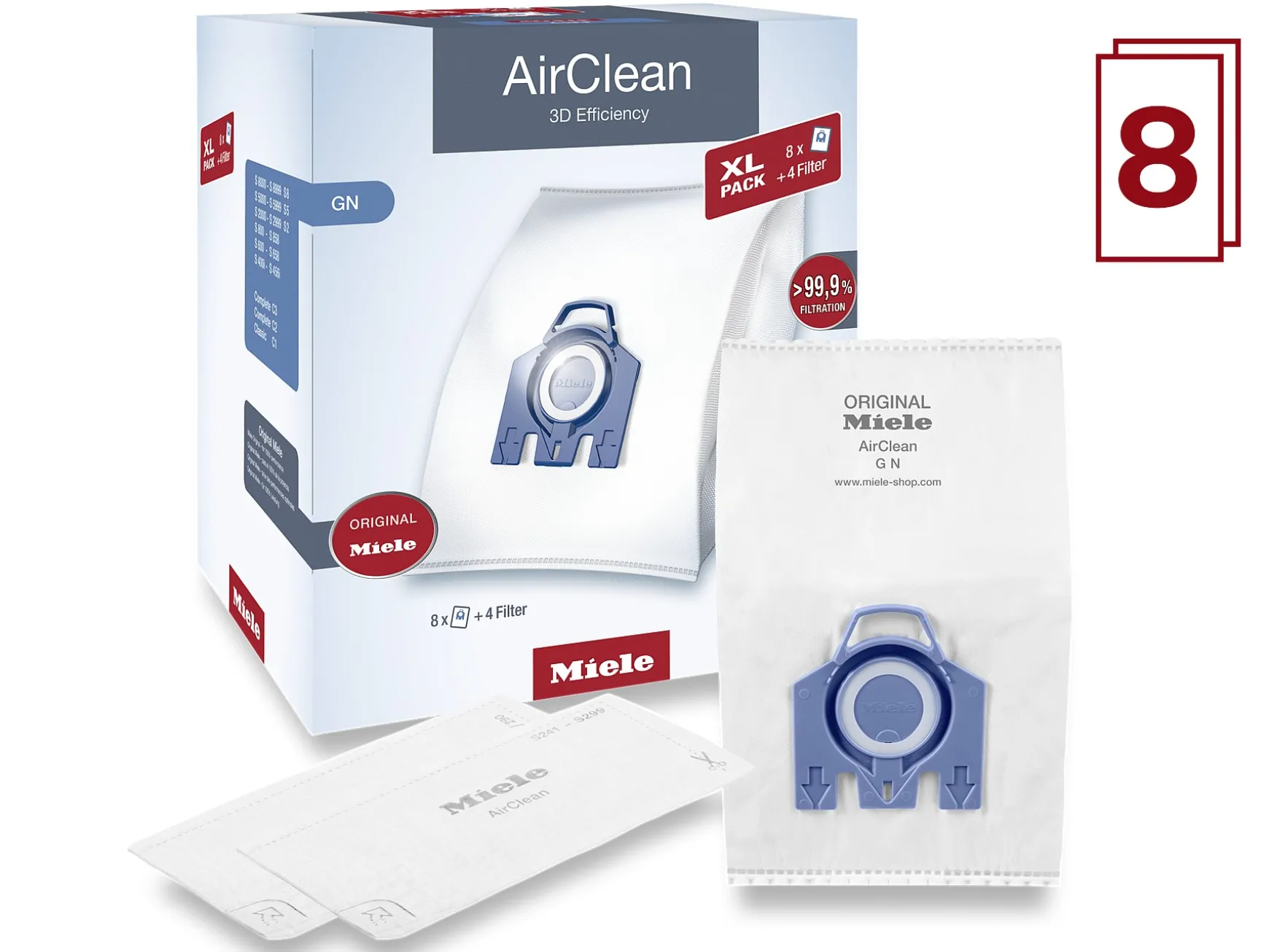 Miele Xl-Pack Airclean 3D Efficiency Gn- Zubehör