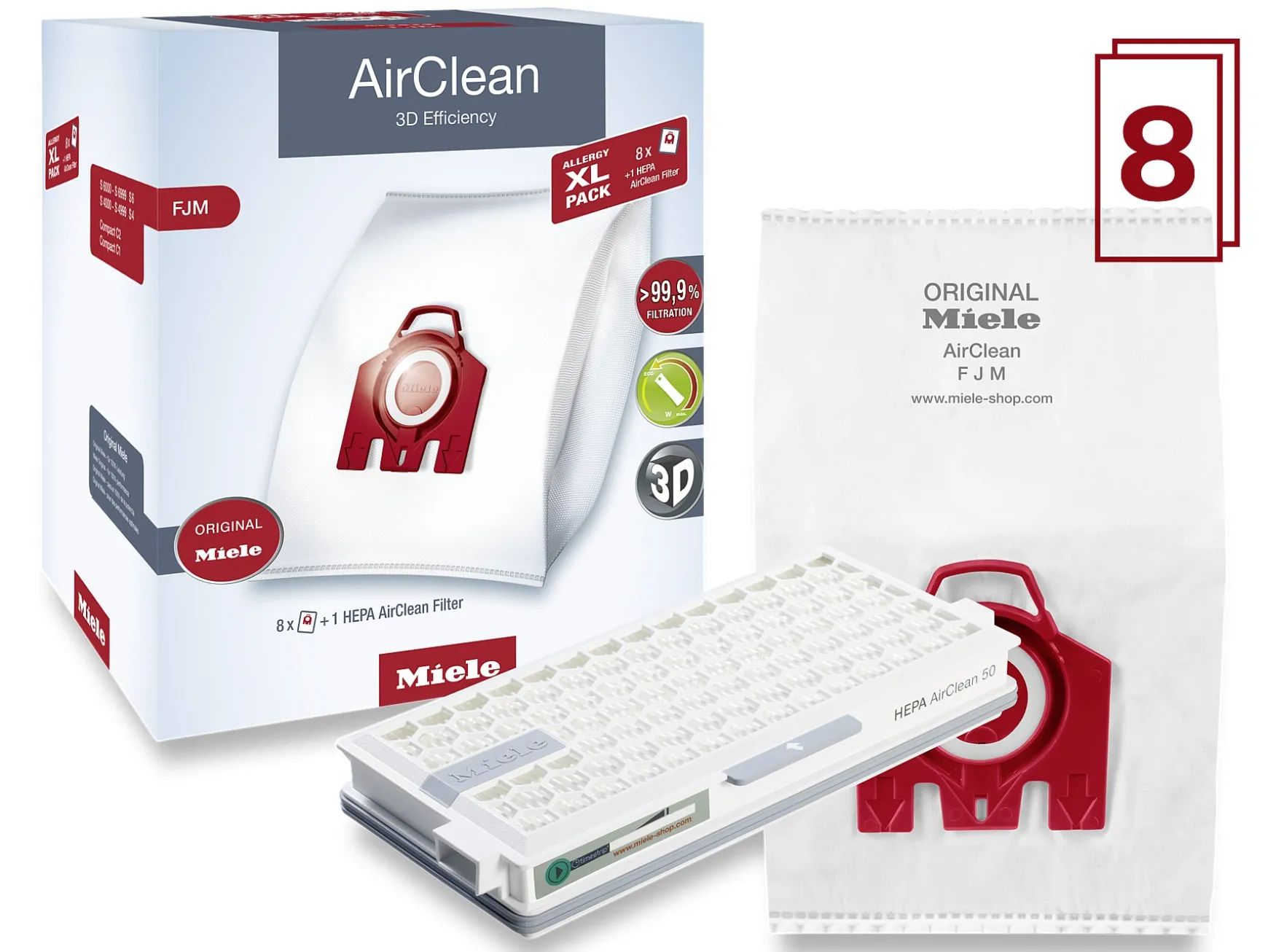 Miele Xl-Pack Airclean 3D Efficiency Fjm- Zubehör
